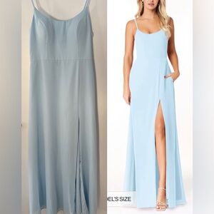 Azazie Sky Blue Bridesmaids Dress Moira